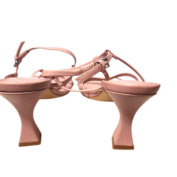 MARC FISHER LTD NWOT Size 8M Pink Dennie Square Toe Strappy Mid Heel Sandals - Picture 8 of 9